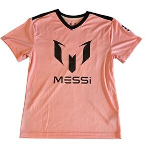 Messi Collection Kids XL Pink Soccer Jersey Inter Miami Style Number 10 Shirt
